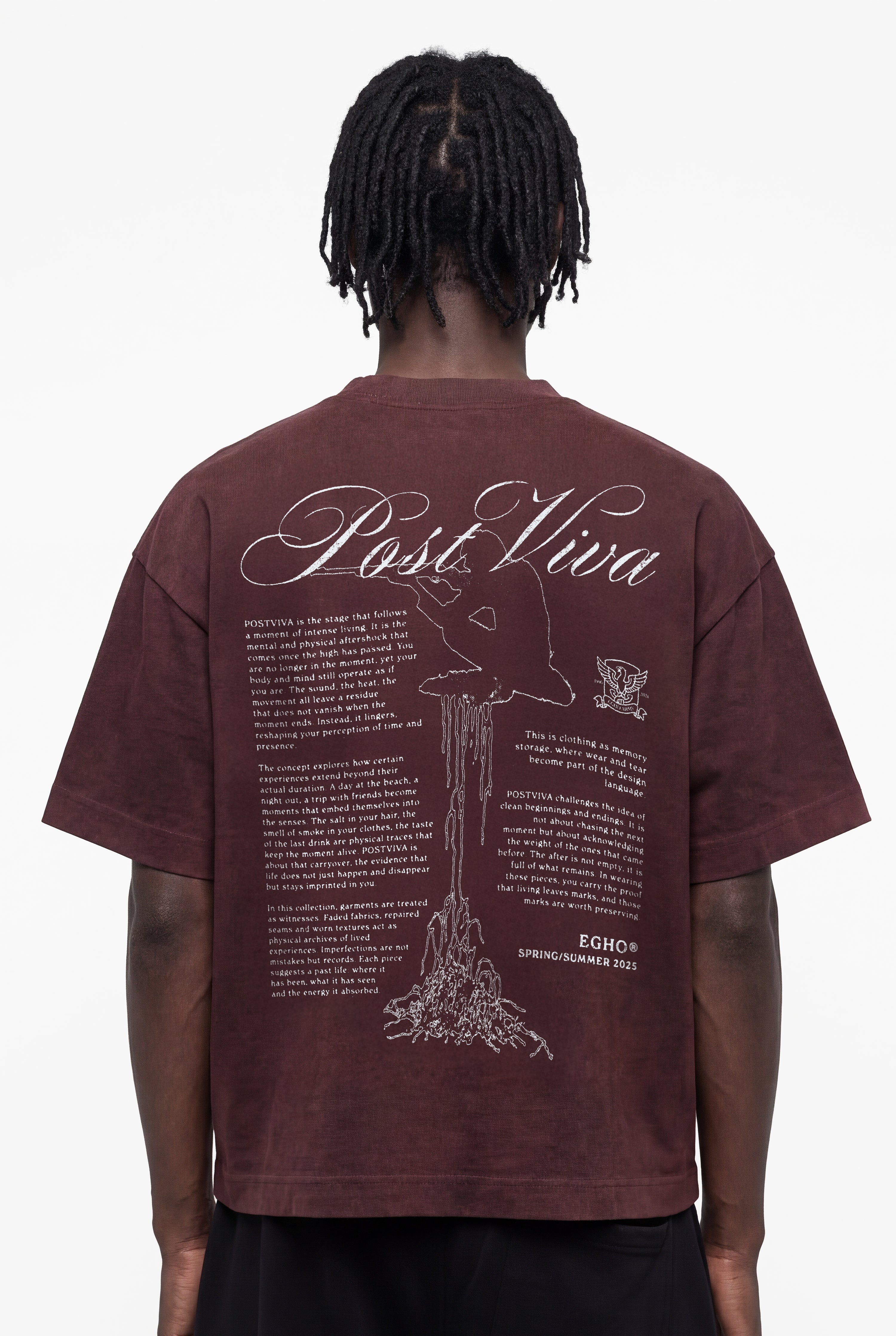 HUNTER BOXY TEE - BLOOD