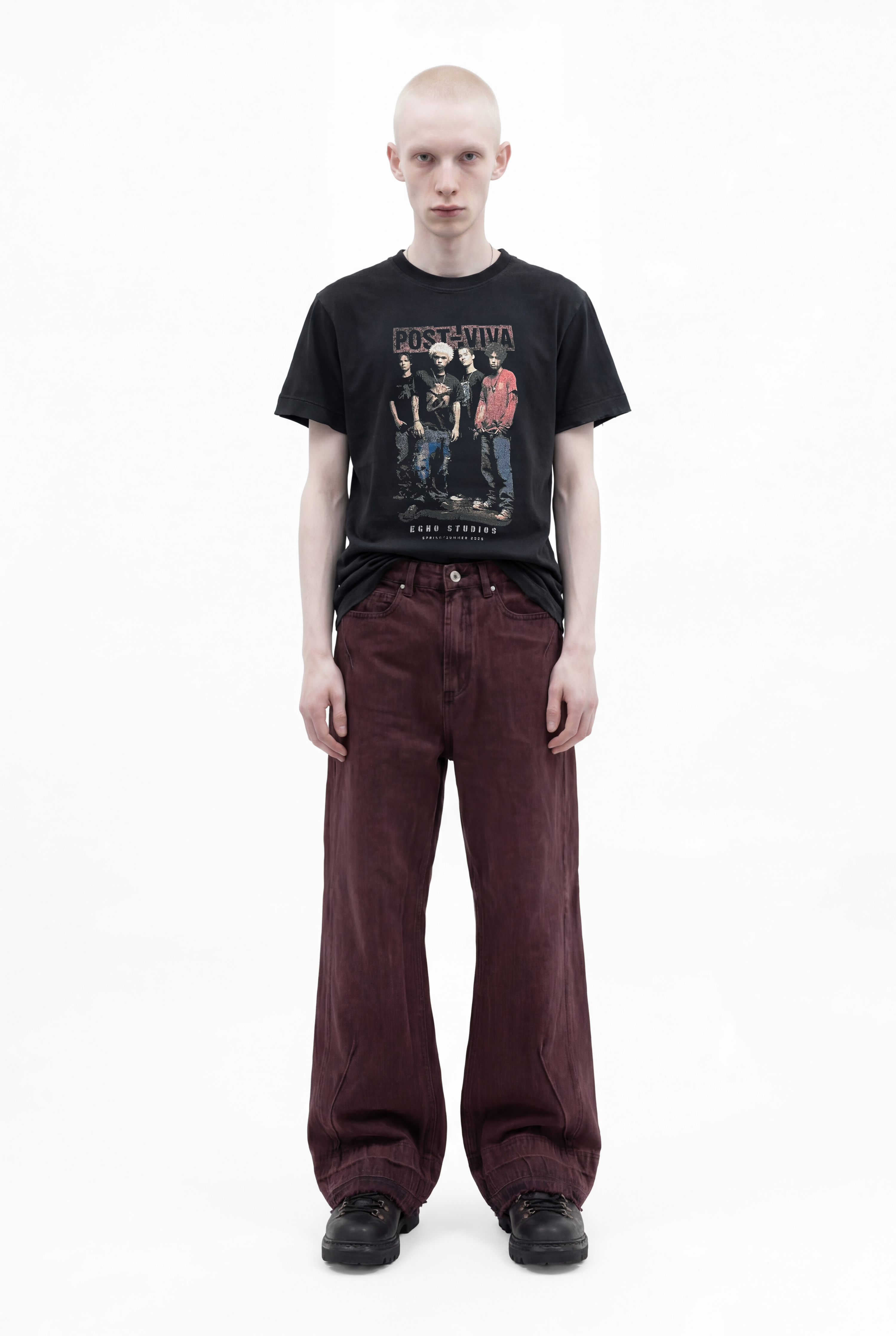 POST VIVA BAND REGULAR TEE - CHARCOAL