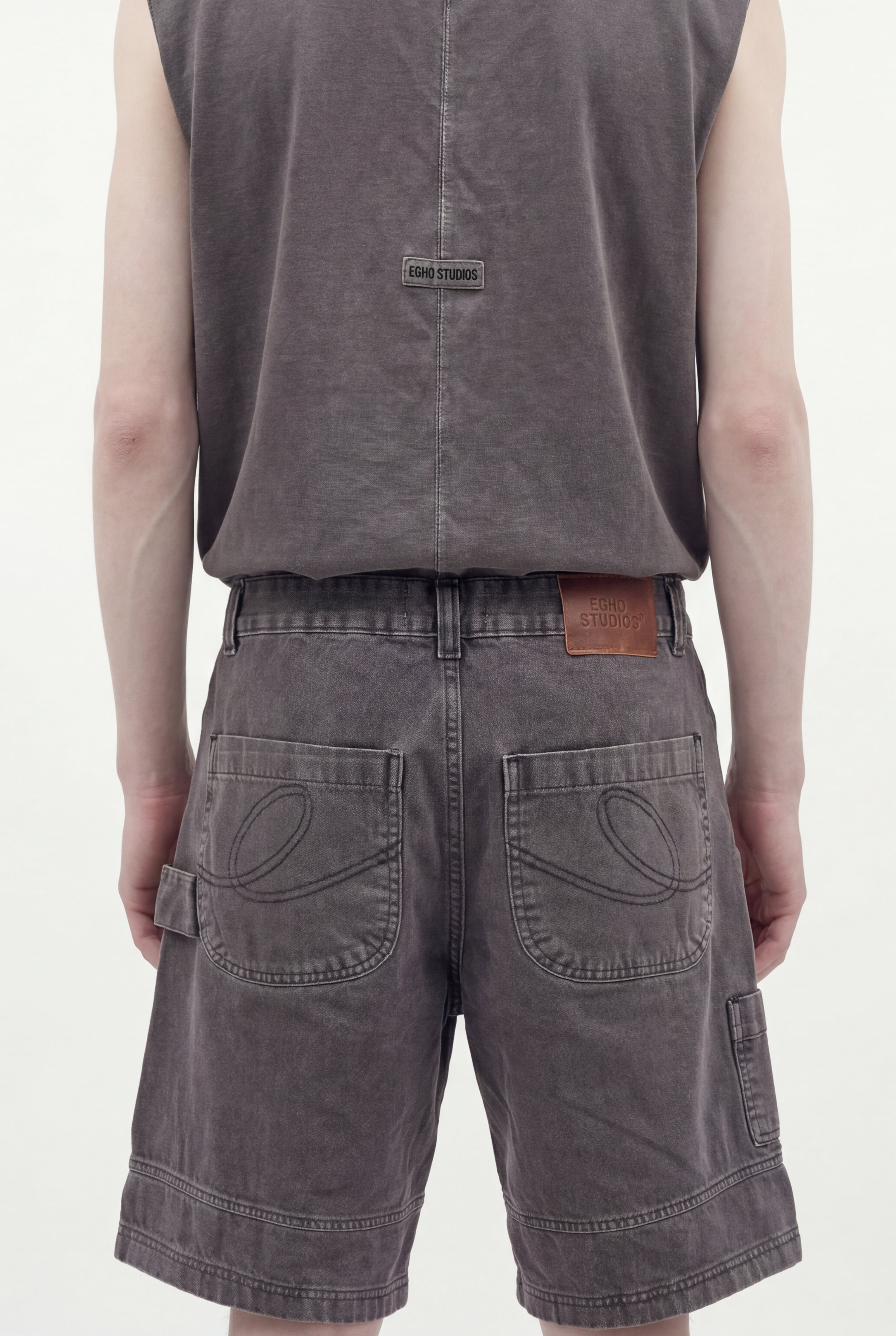 DENIM CARPENTER SHORTS