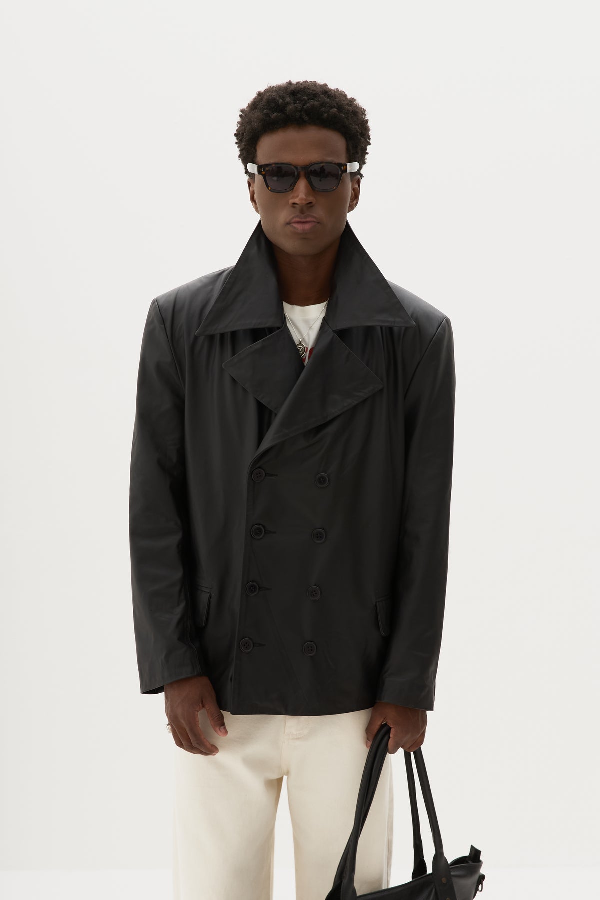 MIDNIGHT LEATHER BLAZER x WSG