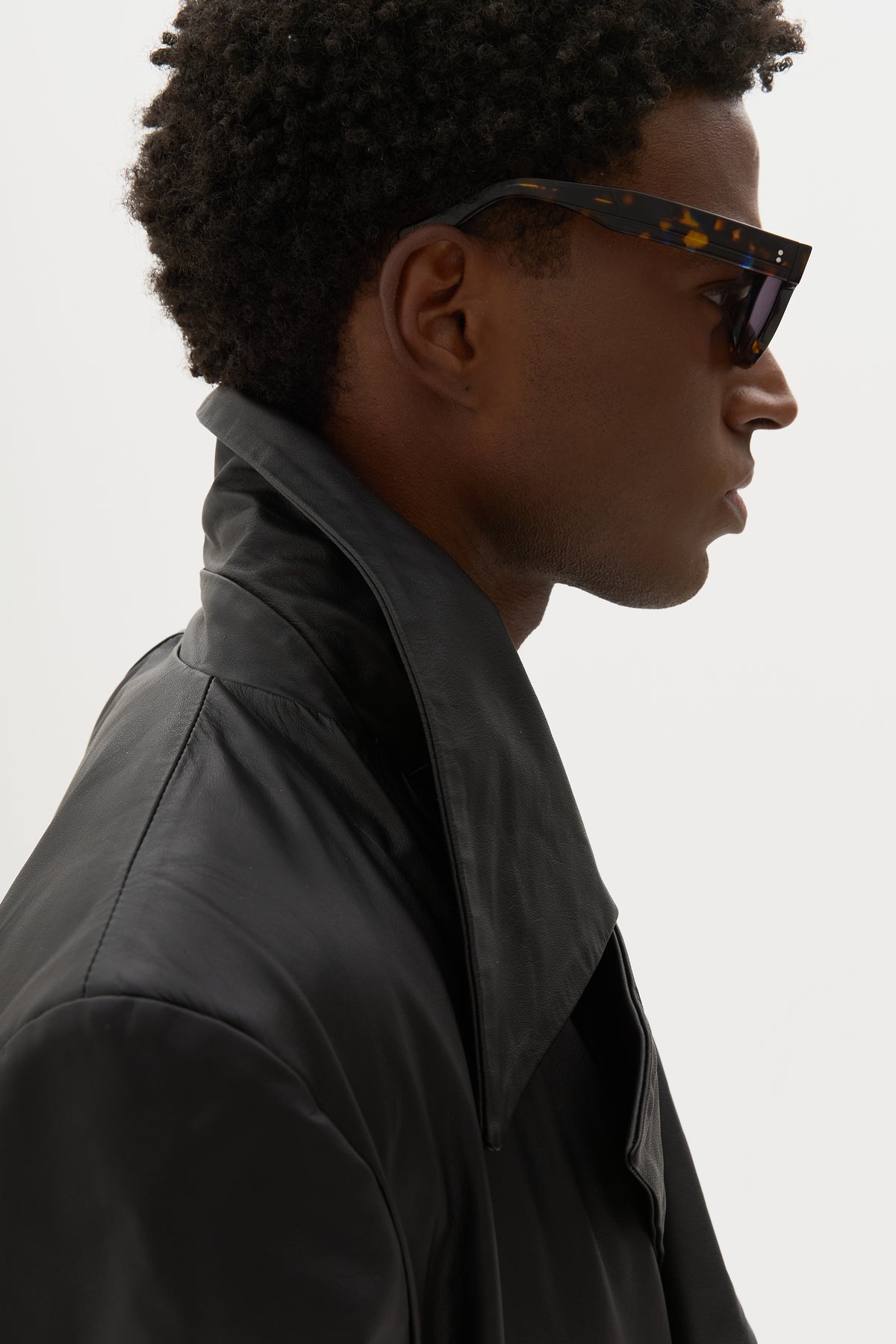 MIDNIGHT LEATHER BLAZER x WSG