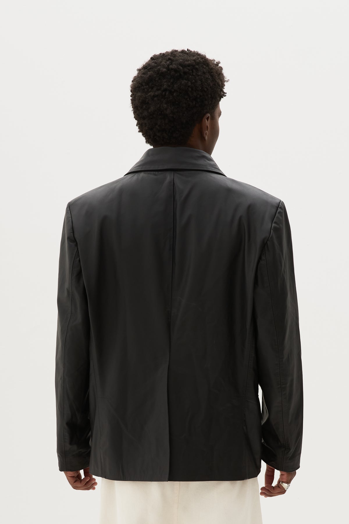 MIDNIGHT LEATHER BLAZER x WSG