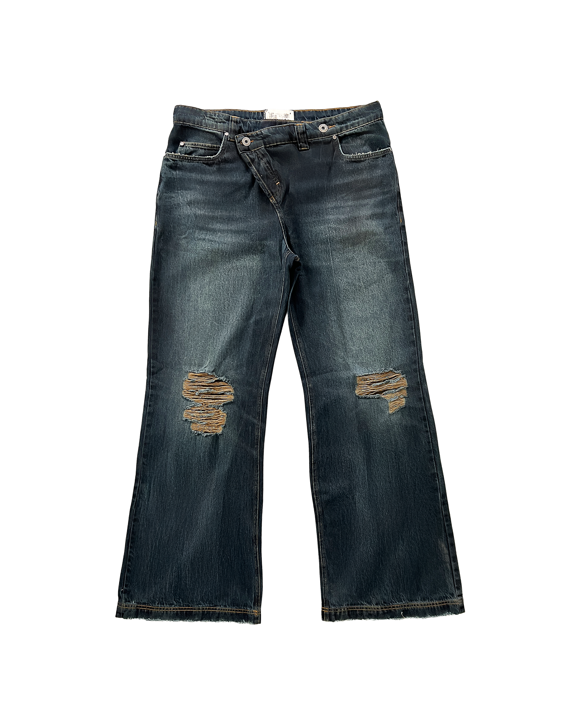UNF - ASYMMETRICAL BOOTCUT DENIM - BLUE
