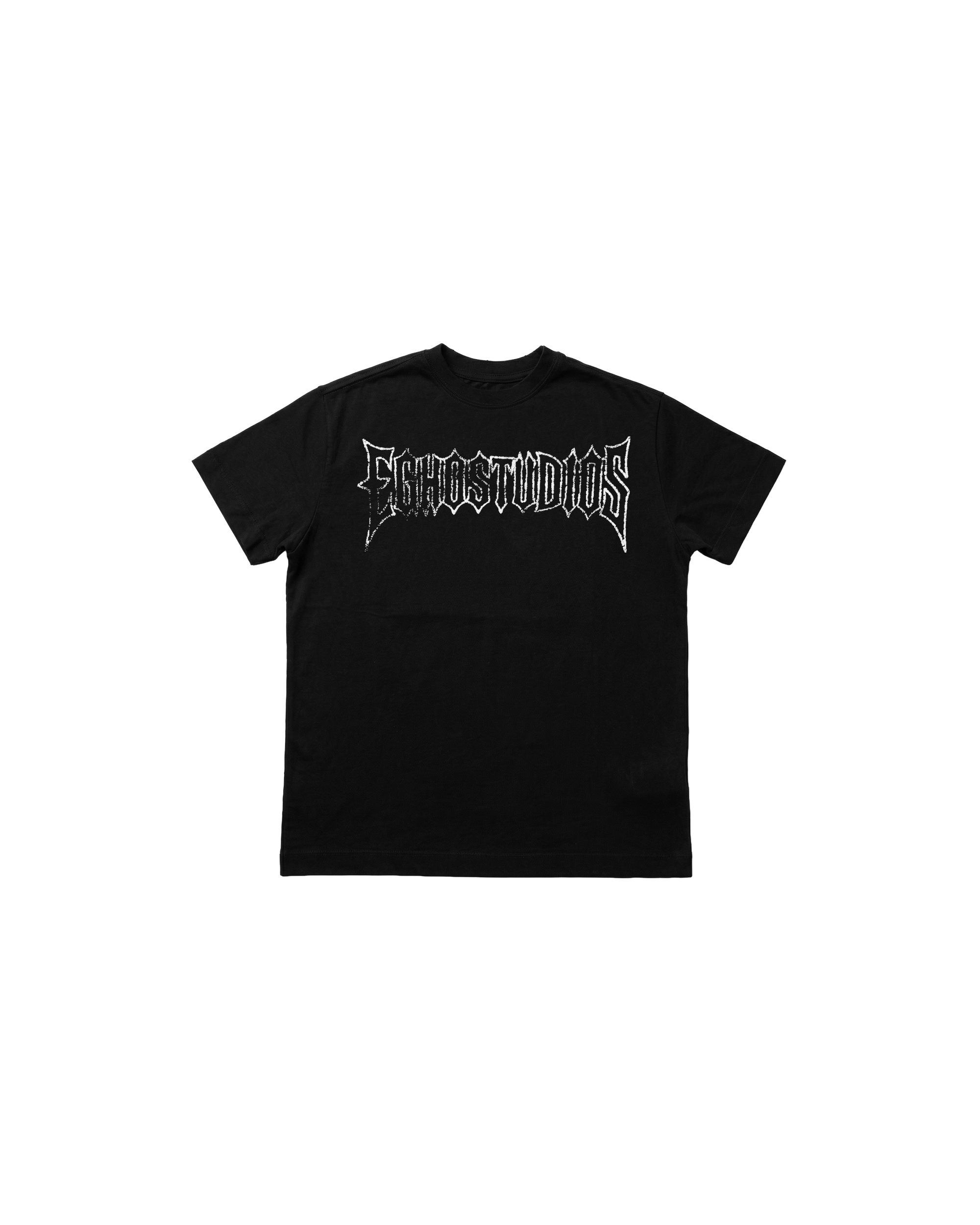 BLACK METAL REGULAR TEE - BLACK