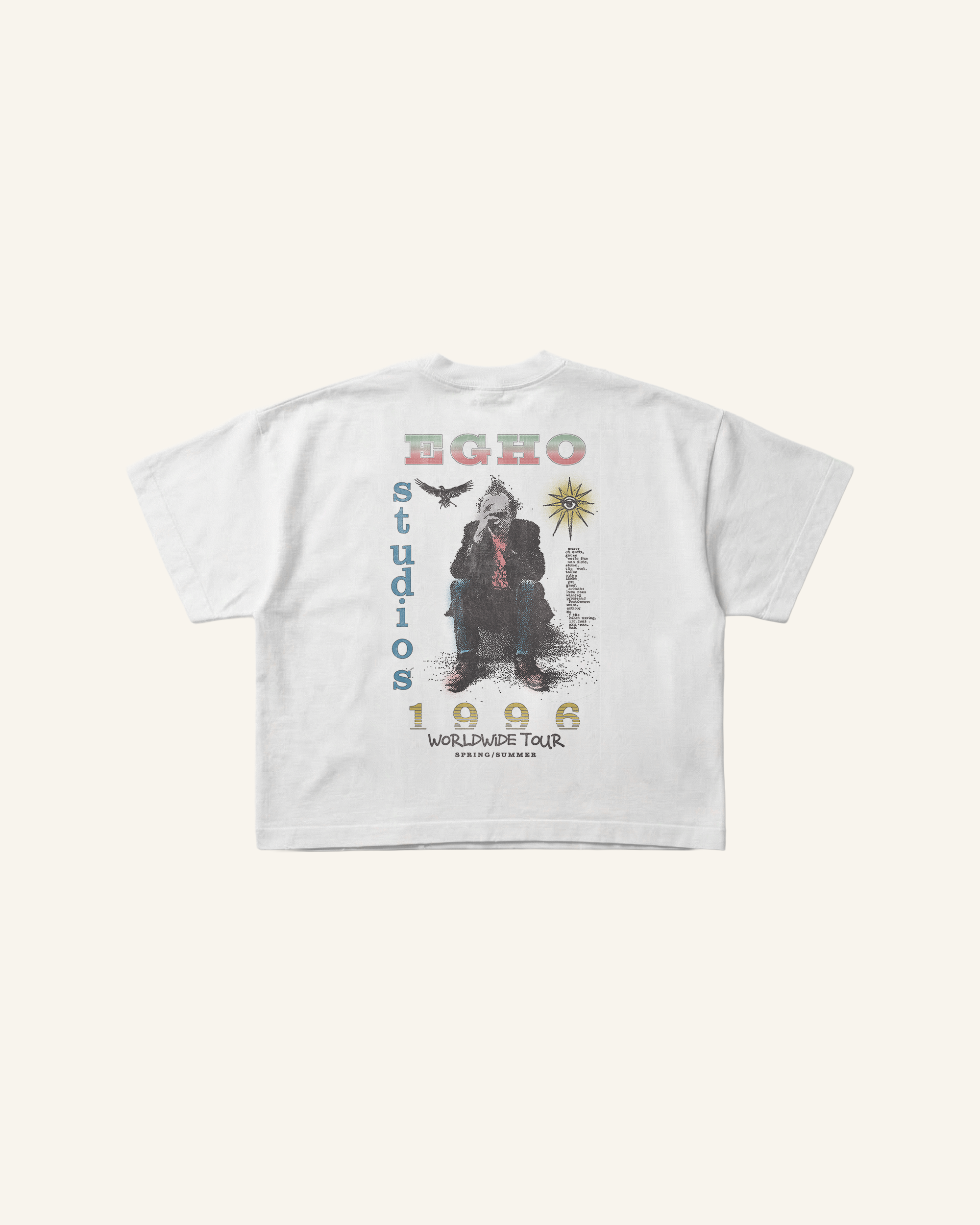 WORLDWIDE TOUR OVERBOXY TEE - WHITE