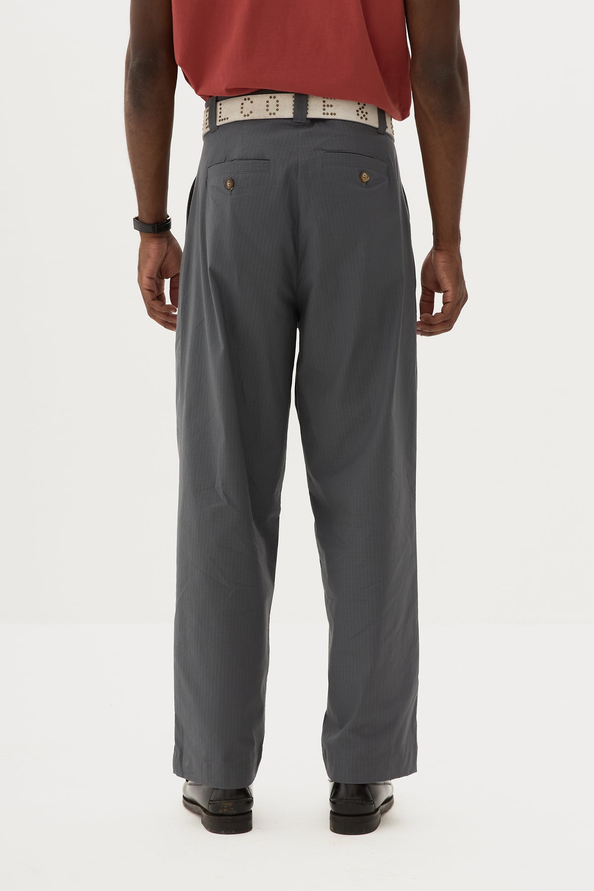 CHARCOAL TAILORED PANTS x WSG