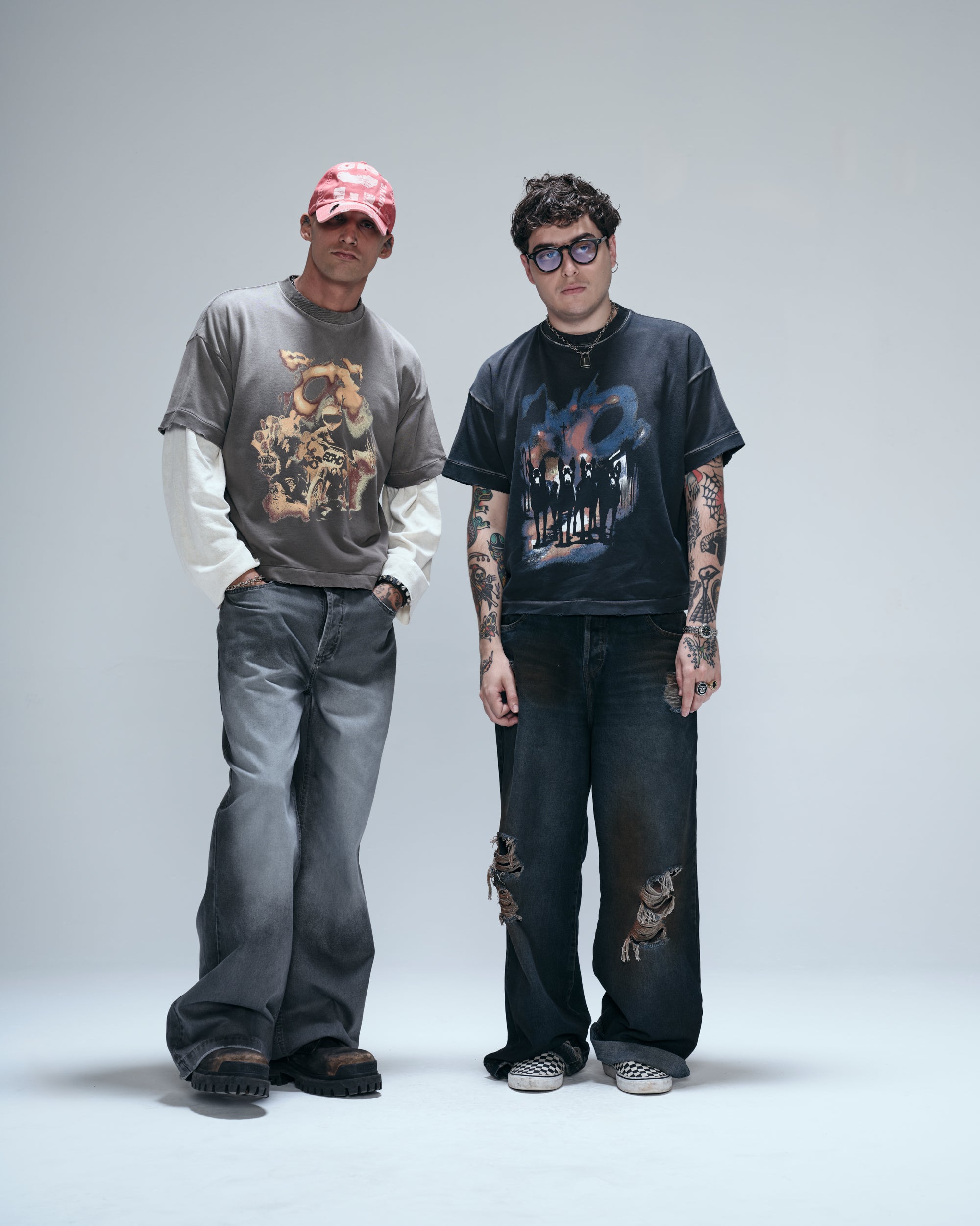 DOGTOWN BOXY TEE - FADED BLACK