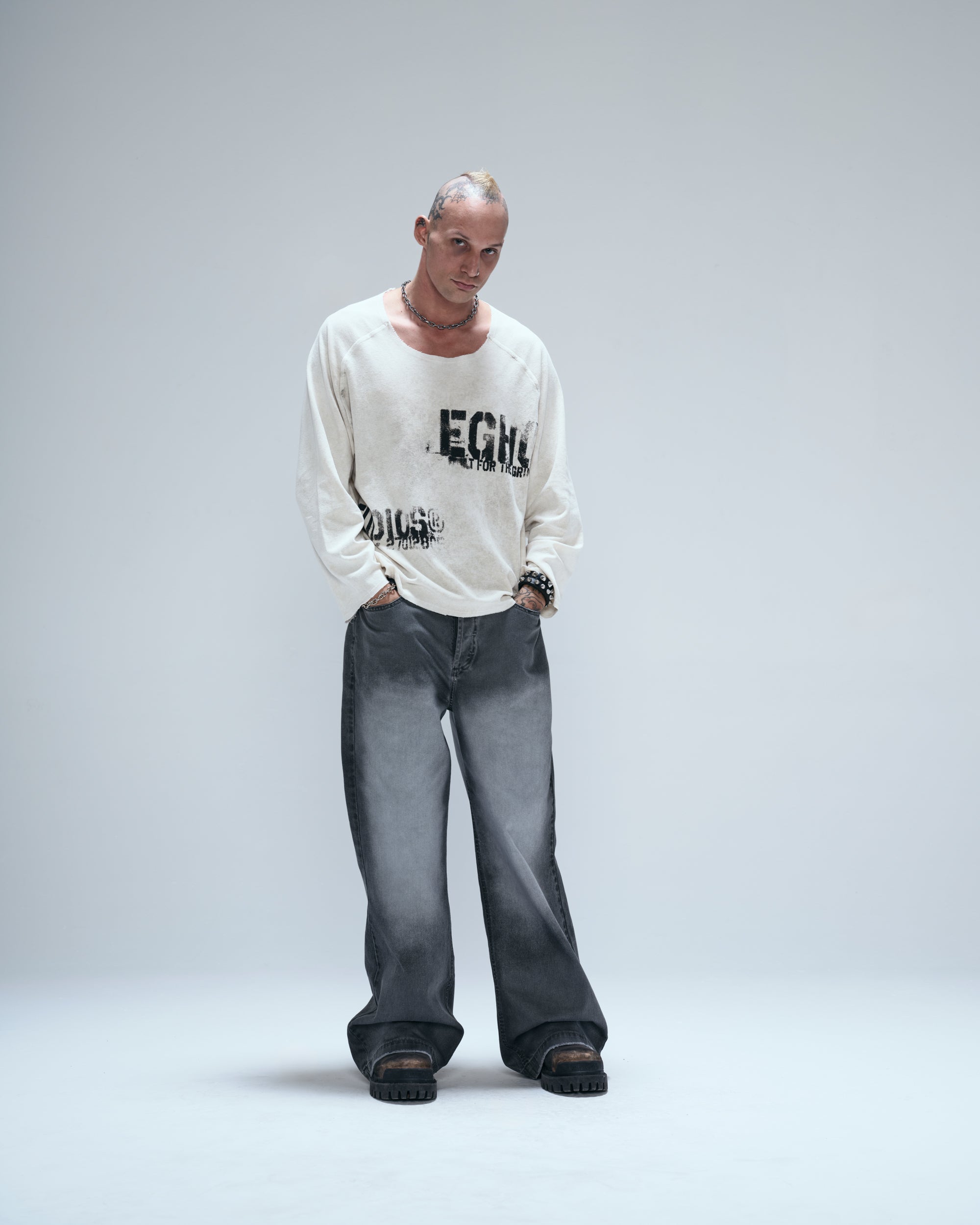STENCIL LONGSLEEVE - OW