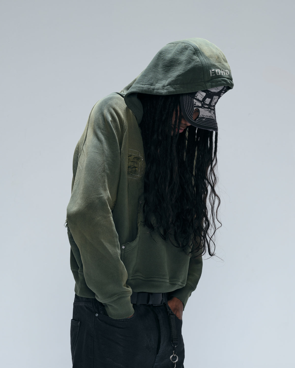 VOID HOODIE - DIRTY GREEN