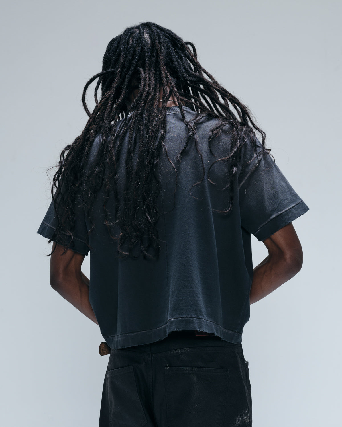 DEATHBIRD BOXY TEE - FADED BLACK