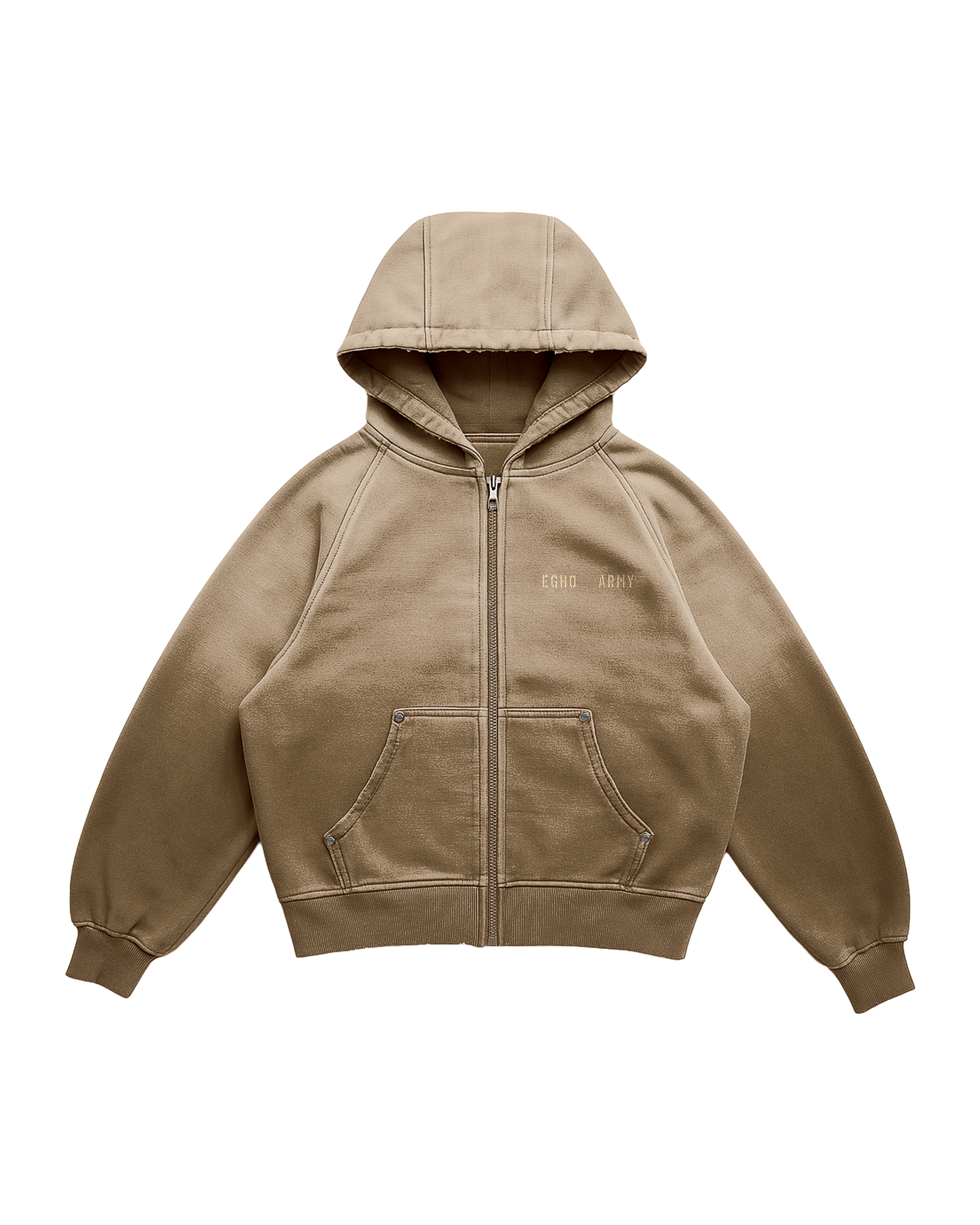 UNF HEAVY ZIP HOODIE - SAND