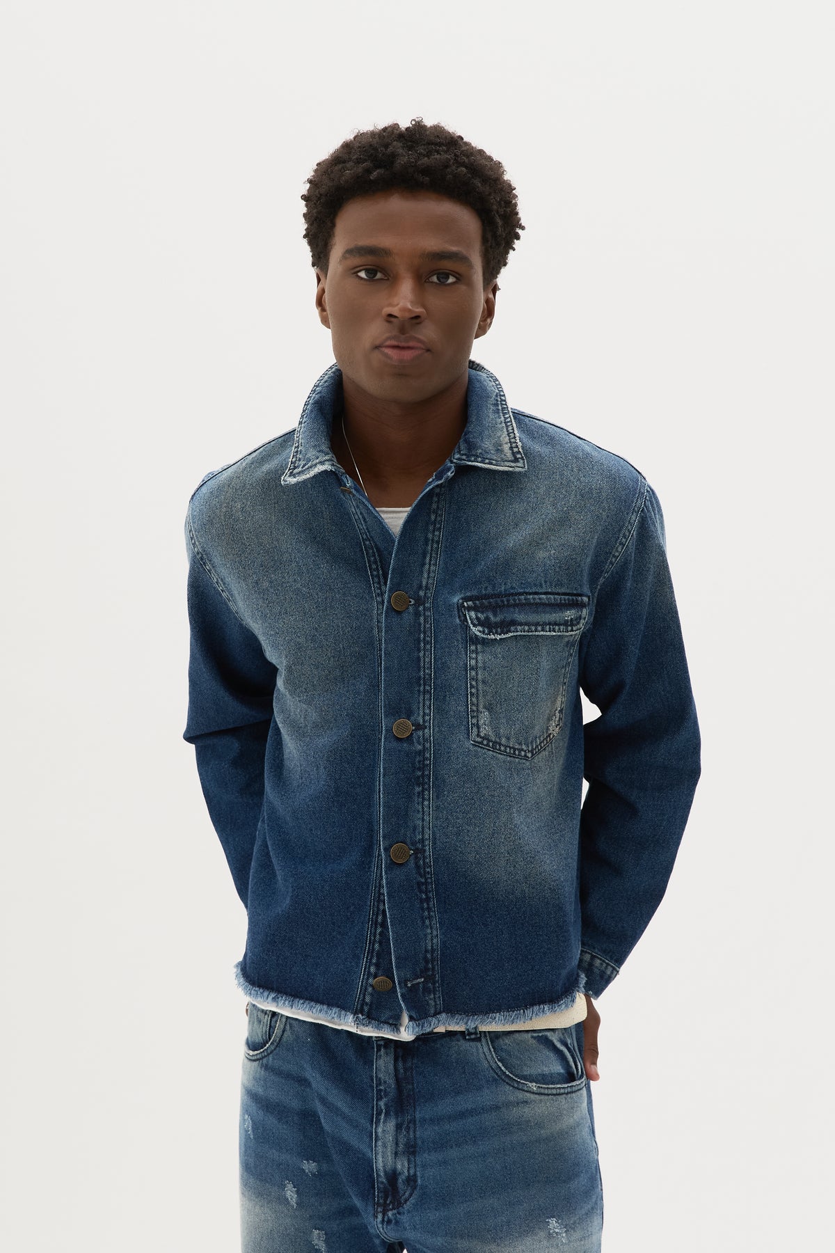 WORN DENIM JACKET  x WSG