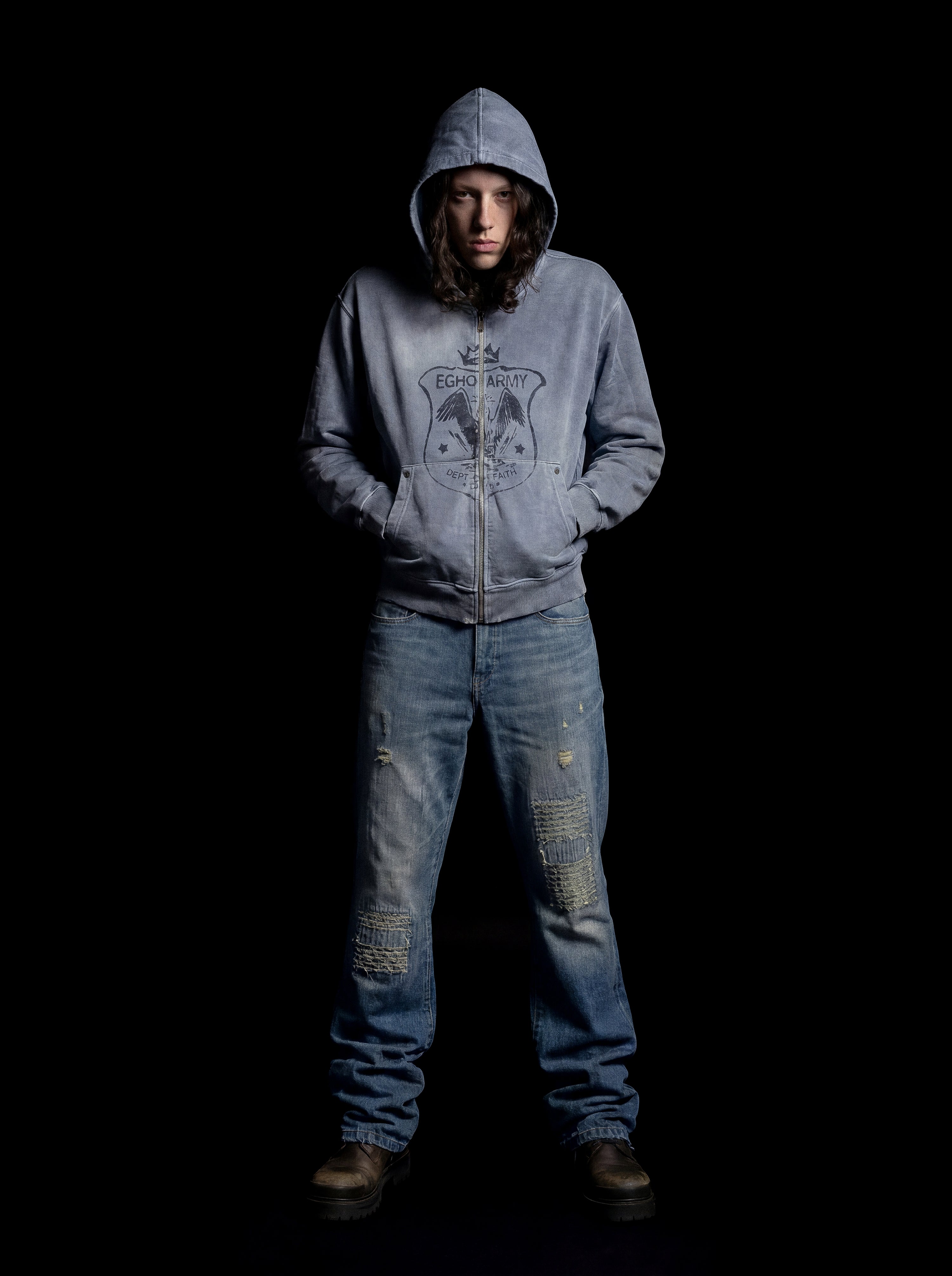 FAITH ZIP HOODIE - PURPLE (pre-order)