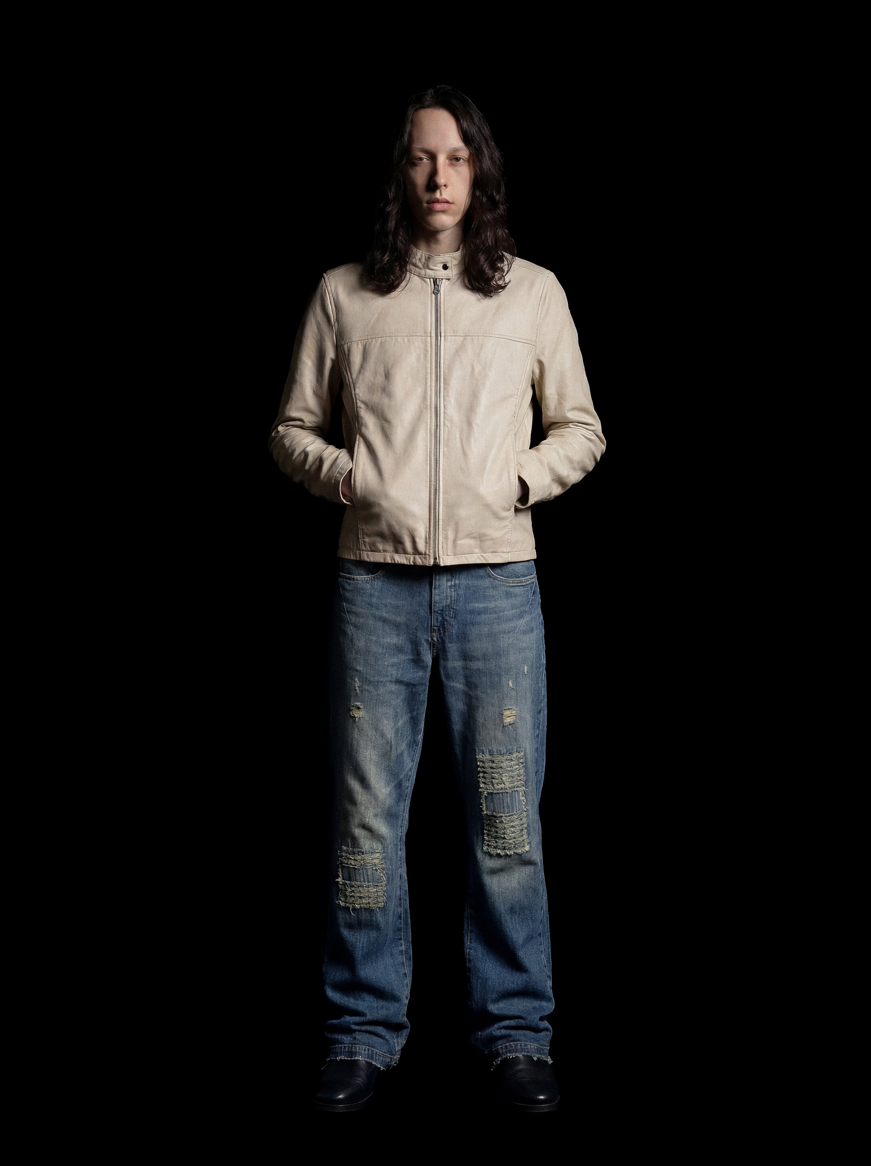 BANDITO GOATSKIN JACKET - BONE (pre-order)