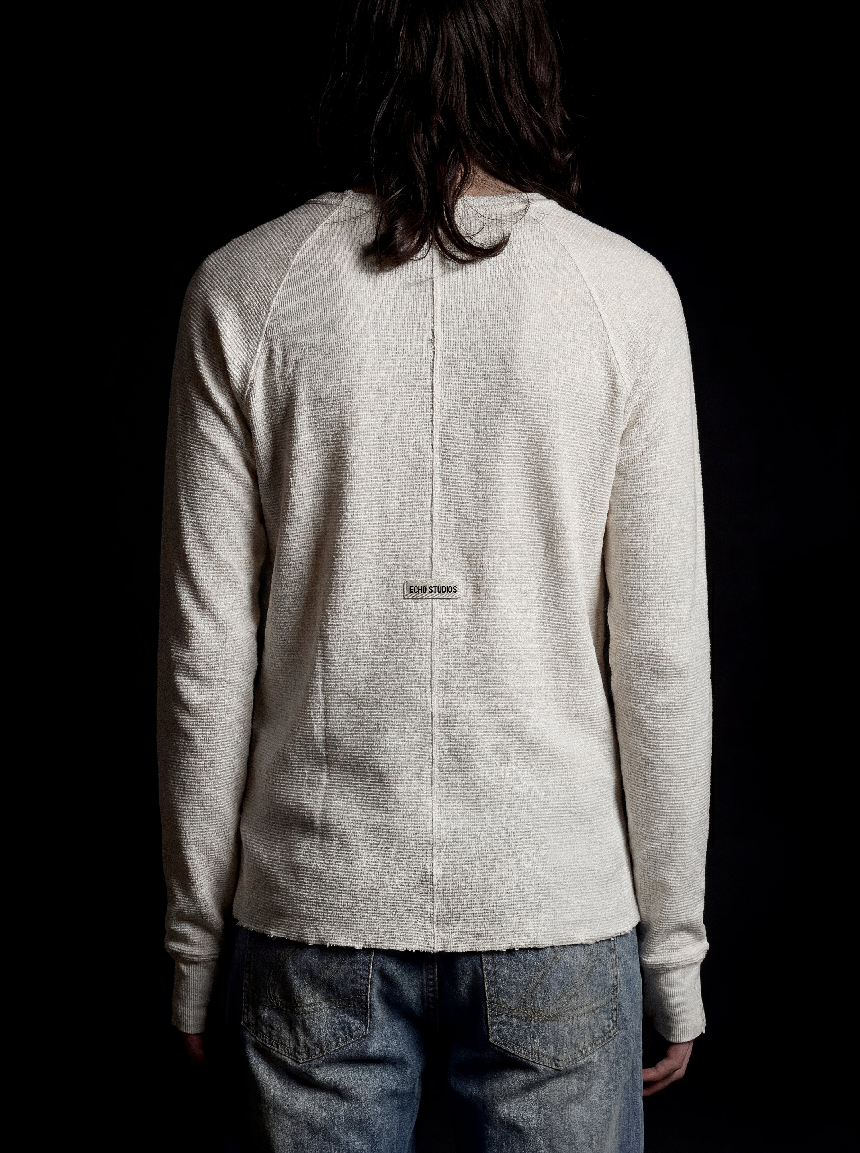 WAFFLE HENLEY - WHITE