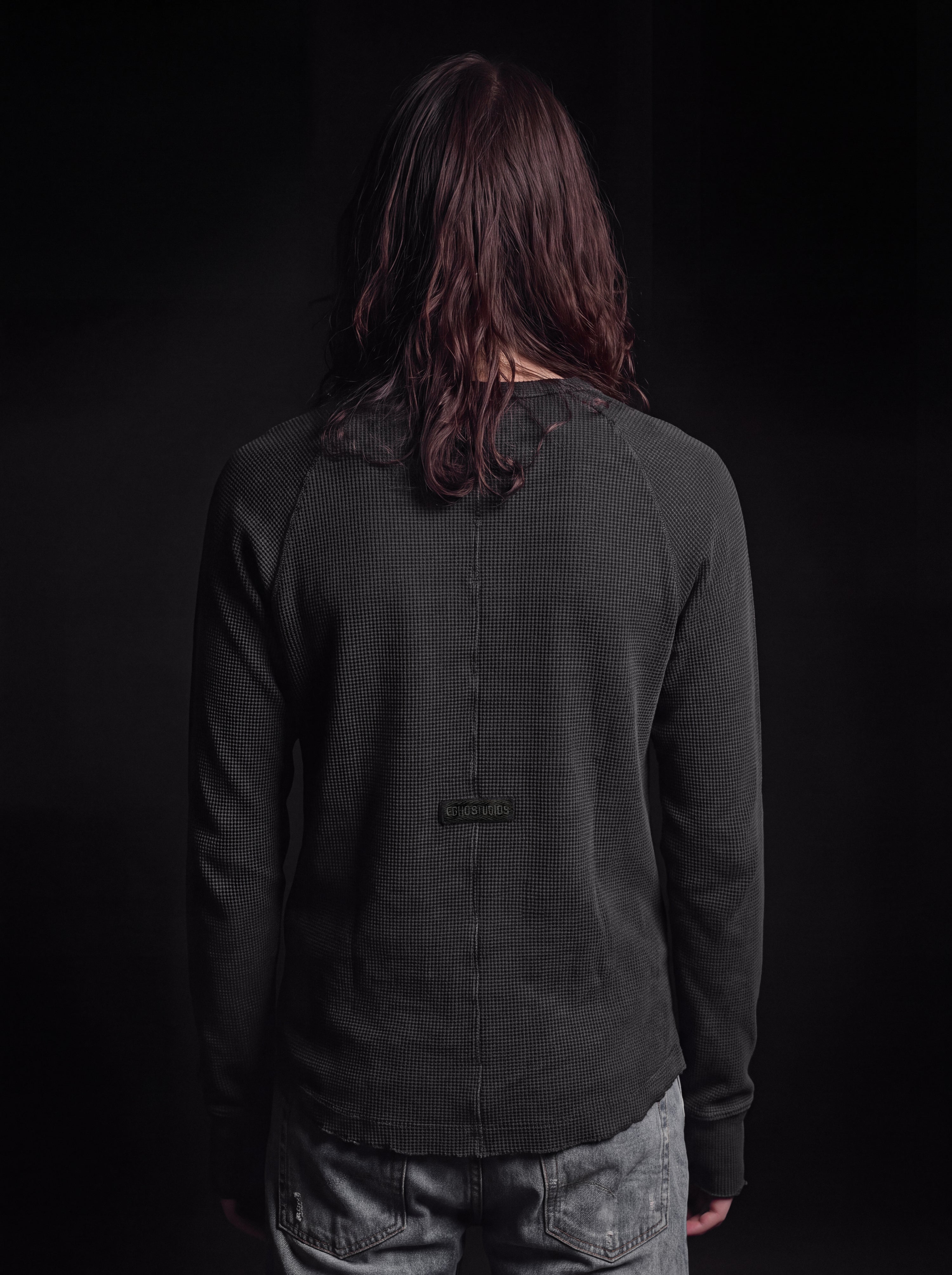 WAFFLE HENLEY - BLACK